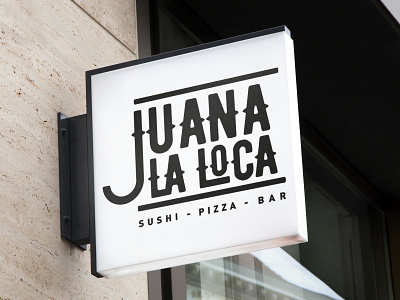 Juana La Loca Sign branding icon identity illustration type typography