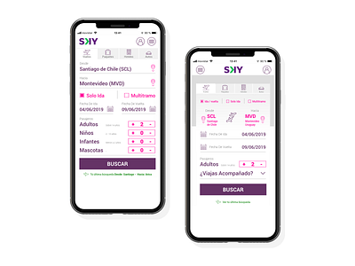 UI design for SKY airlines app design flat logo ui ux web website