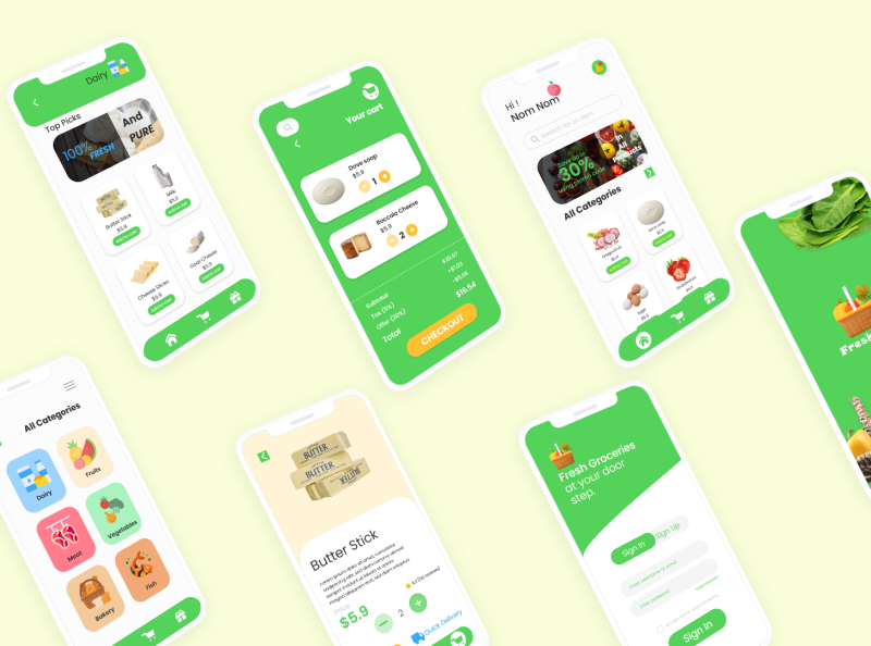 Grocery App Design. by Arafath Aziz Khan on Dribbble