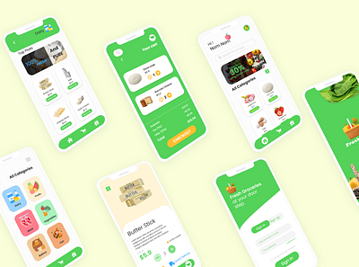 Grocery App Design. ui