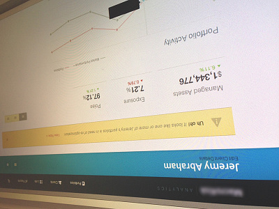 Financial Planner Client Dashboard dashboard financial graph metrics