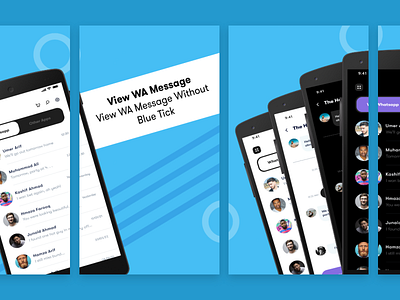 screenshots of mobile app blue tick