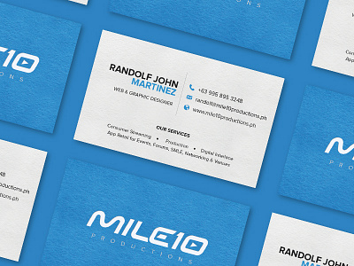 Mile10 Productions Business Card businesscard design