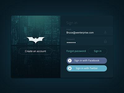 Daily UI 001 - Sign Up Login