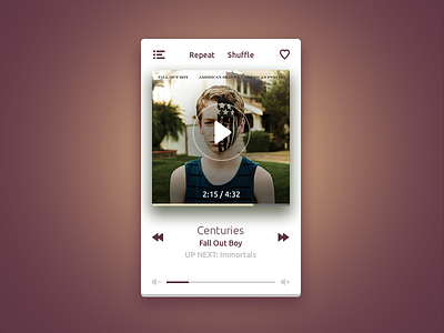 Daily UI 008 - music player