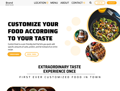 Restaurant design design restaurant ui uiuxdesign ux webdesign