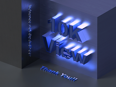 10K View - Behance 10k 10k view 3d 3d art banner behance behancereviews celebrate ios app minimal design mobile app mobile app design ui ui design ux