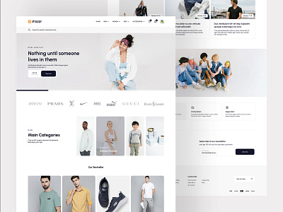 Ecommerce Web Template adobe xd ecommerce ecommerce web template ecommerce website design fashion website online store online store website template design web template web template design web ui web ui ux webshop website design xd web template