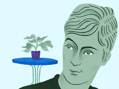 The Intelligent Plant, part.1 60s design digital dribbble editorial green illustration life plants retro texture