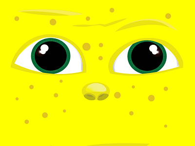 Funny yellow muzzle, emotions