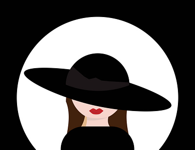 avatar, girl in a hat branding design girl in a hat graphic design icon illustration logo typography ui ux vector