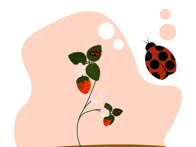 Delicious sweet strawberries. 3d animation branding graphic design illustration logo motion graphics strawberries ui