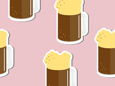 Background with the image of a mug of beer. Original background