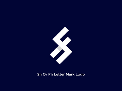 Sh Or Fh Letter Mark Logo best logo idias best minimal creative logo best sh logo idias branding creative home logo creative letter mark logo design design fh logo fh minimal logo logo sh letter logo sh mark logo sh minimal logo sh or fh letter mark logo