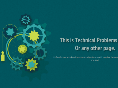 CSS3 Animated Technical Problems Page