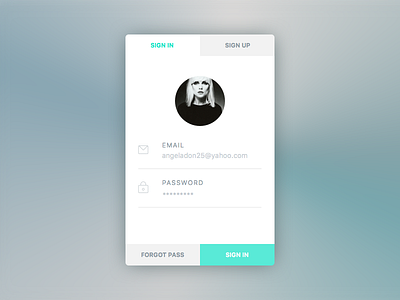 Sign In app button email field ios login minimal modern password profile sign in ui