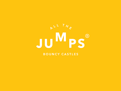 All the Jumps brand branding colorful identity logo yellow