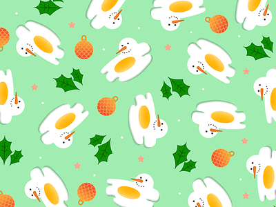 Eggmas Mood christmas colorful cute design egg eggmas funny illustration pastel pattern pink pun vector whimsical