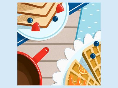 Breakfast branding design graphic design illustration logo ui vector