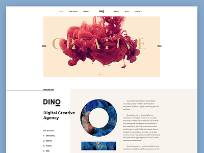 Dino Homepage 02 by Sun Asterisk Design on Dribbble