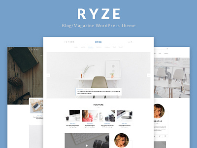 Ryze - Blog/Magazine WordPress Theme blogs clean clear magazine ryze simple template theme wordpress