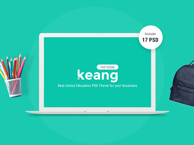 Keang Education PSD Template clean course education event keang psd template theme website
