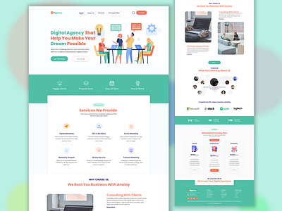 Web Site Design : Landing Page UI Design