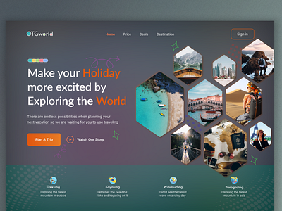 Travel Agency Website Header