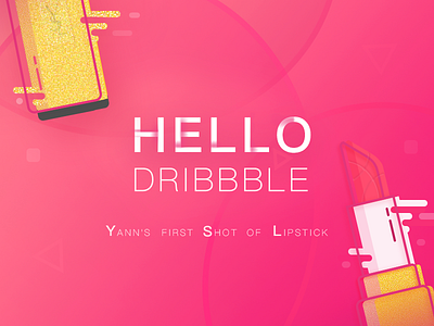 Debut - YSL Lipstick debut dribbble hello lipstick ysl