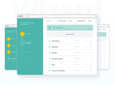 Wizard saas web app web design wizard wysiwyg