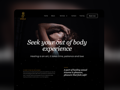 Erosflo Tantric Massage Webflow website app branding darkmode graphic design ui webflow website