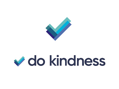 do kindness app arrows branding identity logo tick to do typography