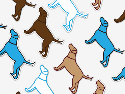 Dog Stickers animal dog illustration sticker