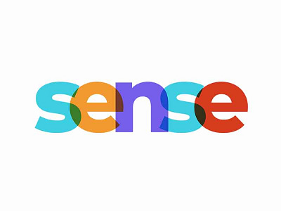 Sense design logo typography vector