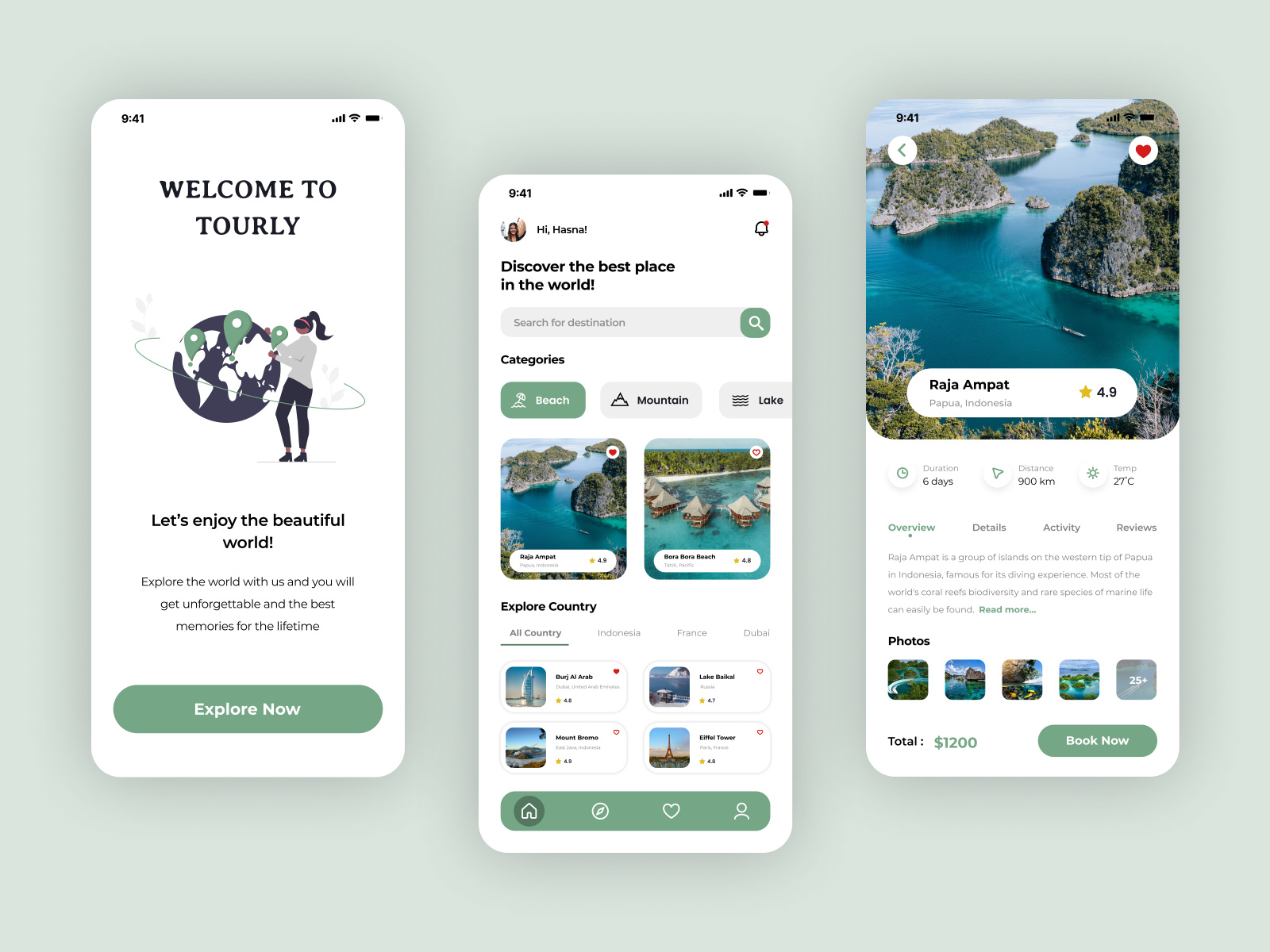 Travel Mobile App By Hasna Azlya On Dribbble