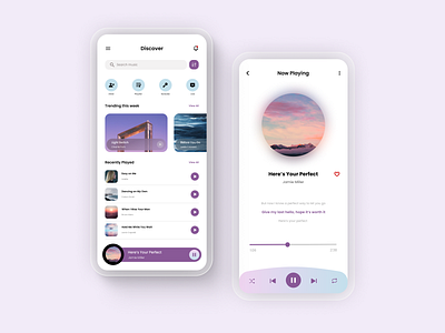 Music App app appdesign dailyui design dribbble figma mobile mobile app music musicapp musiconline musicplayer shot streaming streamingmusic ui uidesign uiux uxdesign