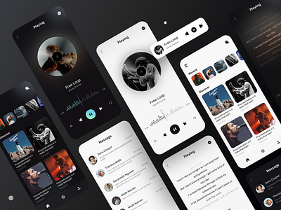 Music UI app design music ui