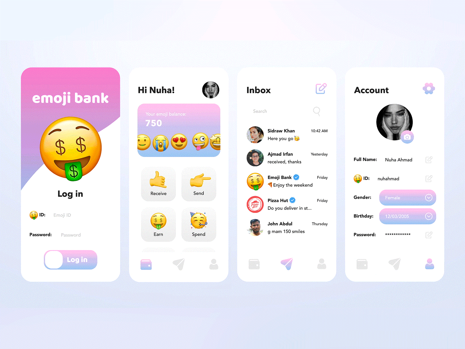 Emoji Bank - This is not a banking app