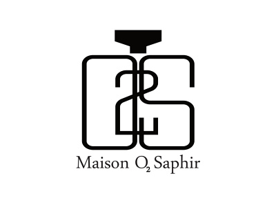Brand Logo for the society MAISON O2 SAPHIR branding design icon illustration logo typography