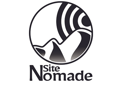 Brand Logo for the society SITE NOMADE branding design icon illustration logo typography vector
