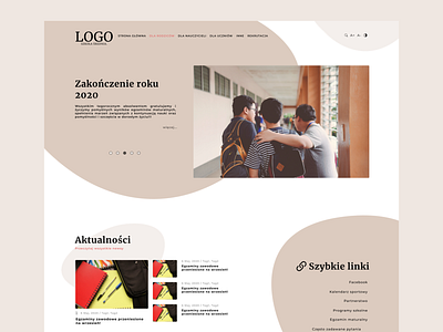 School website design branding design logo ui ux