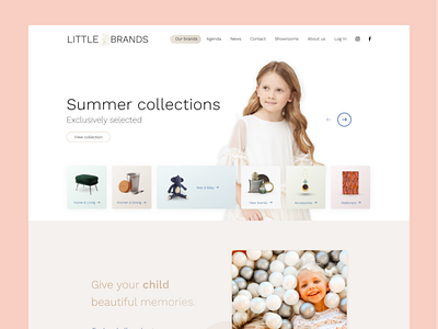 LittleBrands shop design branding design logo ui ux