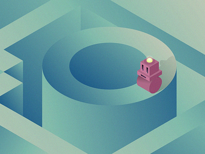 Illustration made for an article gradients human illustration iphone isometric machine robot wallpaper