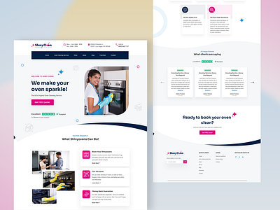 Oven Cleaning Service Landing Page