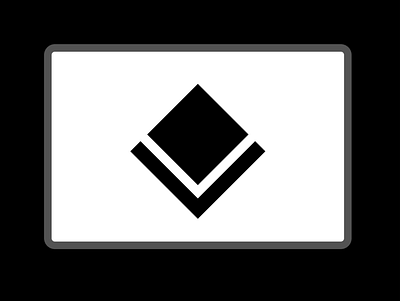 Vectangle black geometric geometrical logo minimalistic square white