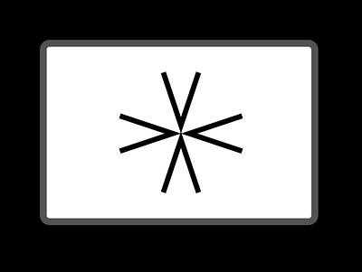 V Star black geometric geometrical logo minimalistic