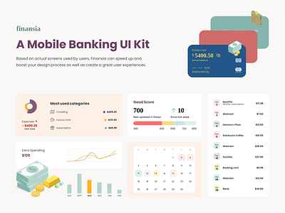 Finansia - Mobile Banking UI Kit