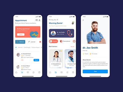 Healthpedia - Medical Mobile App UI Kit app clean components design figma health illustration kit mobile ui uidesign