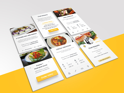 Chef Cover app application booking chef cooking food galitskydesign time ui ux web work