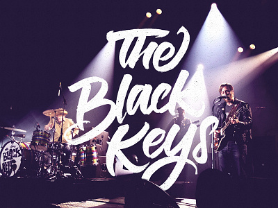 The Black Keys brushpen hand made handwritting indierock lettering